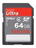 SANDISK SDXC KARTE 64GB CLASS4