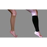 Large Black Calf and Shin Brace With Compression Support