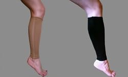 Large Black Calf and Shin Brace With Compression Support