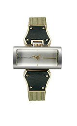 BCBG Visionary Oilve Green Leather Silver-tone Dial Women’s Watch #BG6225