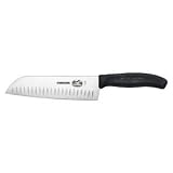 Victorinox 7″ Grauten Edge Santoku Knife – Black