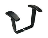 Interval Series Optional Adjustable T-Arms, Black, Padded Leather Armcaps AELIN49AKC10B