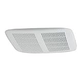 NuTone Deluxe Ceiling/Wall Exhaust Fan, 80 CFM, 2.5 Sones, White Grill, Model 8832WH