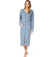 Per Una Striped Zip Through Dressing Gown