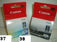 TWIN PACK - Original Canon ink cartridges PG37CL38