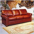 Kathy Ireland Home by Omnia Furniture Leather Savannah 3 Seat Sofa