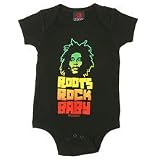 BOB MARLEY - Roots Creeper - Black Onesie / Baby T-shirt
