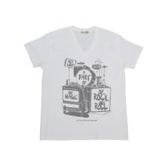 POP Tシャツ 音楽好き、バンド好きには堪らない渾身の一作!ドローイング VネックTシャツ REALIZE