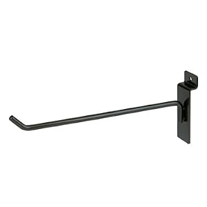 Buy Quality Store Fixture 8 Deluxe Slatwall Hook -Black -Box of 96 now!