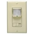 Leviton PR180-1LI Decora 500W Incandescent, 400VA, Passive Infrared Wall Switch Occupancy Sensor, Single Pole and 3-Way, Ivory