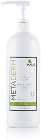 MetaDerm Eczema Natural Moisturizing Cream (32 oz. Large Pump Bottle) by Haus Bioceuticals