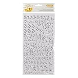 American Crafts Muse Whitewash Chipboard Thickers
