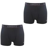 Lonsdale 2 Pack Trunk Mens Black XXXX Large