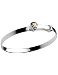 Sterling Silver Adjustable Enameled Bumble Bee Kids Bangle Bracelet