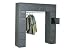 Steel Locker 16 Person 72x18x72 Without Legs 16 Doors Assembled Gray