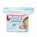Huggies Baby Wipes, Refill, Sensitive 128 ea