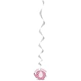 26" Hanging Pink Elephant Baby Shower Decorations, 3ct