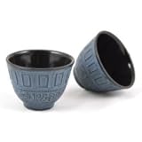 Gusseisen Teacup / Teetasse Chisaka himmelblau 2er-Set
