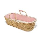 Waffle Grand Moses Basket - Pink by Badger Basket