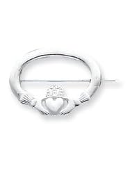 Sterling Silver Claddagh Pin