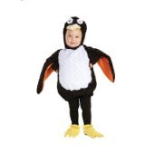 Underwraps Baby's Penguin Belly-Babies, Black/White/Orange, Medium