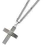 Stainless Steel Cross Necklace SRN107-24