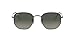 Ray-Ban RB3548N Hexagonal Flat Lenses Sunglasses, Gunmetal/Grey Gradient Dark Grey, 48 mm