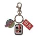 HARUHI TRIPLE CHARMS METAL KEYCHAIN GE4560