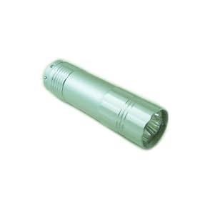 3 LED Bright White Mini Flashlight Torch Lamp Silver