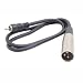 HOSA XLR (M) - RCA, 5ft.* THESE UNBALANCED CABLES ARE WIRED PIN-2-TO-TIP, PINS-3&1-TO-SLEEVE (GND).