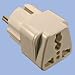 Universal Power Adapter to European(EU) Grounded CE "Schuko Plug"
