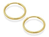 Image of 9ct Gold Hoop Earrings