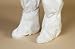 AquaTrak Boot Covers, ankle high, elastic all around, serged seams, White, Universal