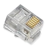 PLUG,6P6C,FLAT ENTRY,STRANDED,