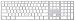 Apple Keyboard with Numeric Keypad - English (USA) - MB110LL/B