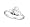 STERLING SILVER SMALL CLADDAH RING SIZE 3