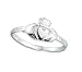 STERLING SILVER SMALL CLADDAH RING SIZES 3-9