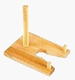 5 Small Individual Natural Wood and Dowel Stand