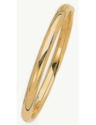 6mm 14k High Polished Bangle Bracelet