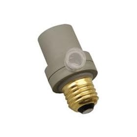 Woods 59405 Indoor/Outdoor Light Sensor Socket, Screw-In Automatic Switch