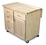Catskill Craftsmen - 6520 - Titan Butcher Block Island - Lacquered Birch - 5 Drawer Drop... by Catskill Craftsmen