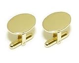 23 Karat Gold Electroplate Swival Action Cuff Links