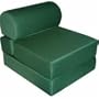 Adult Studio Chair Sleeper Poly/Cotton  Jr. Twin 28", Hunter Green