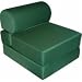Adult Studio Chair Sleeper Poly/Cotton  Jr. Twin 28", Hunter Green