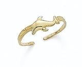 14K Single Dolphin Toe Ring - GH23442