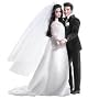 Elvis & Priscilla Wedding Barbie Dolls Set