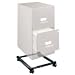 Hirsh Industries Products - Commercial Grade File Caddy, 11-3/8"x16-5/8"x4", Black - Sold as 1 CT - File caddy makes any vertical file mobile with easy rolling casters. Adjust file caddy to fit letter-size or legal-size cabinets from 18" to 26-1/2" deep. Commercial-grade file caddy is made of metal and contains 30 percent post-consumer material.