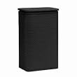 Chelsea Collection Wicker Apartment Hamper Black