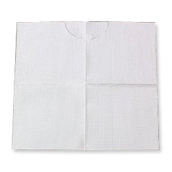 Tissue/Poly Contour Bibs(Sold in Cases)(Style=N-917909 18in x 22in lavender case of 400 )