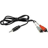 Live Wire 3.5mm TRS-Dual RCA Y Cable (10 Foot)